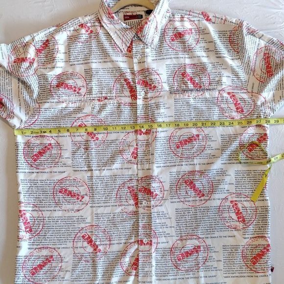 Y2K Mecca Short Sleeve Button Down - Picture 1 of 14
